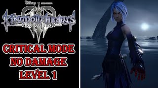 KH3 ReMind  Dark Aqua Boss Fight  Critical Mode No Damage Level 1 [upl. by Okire]