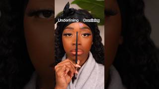 ✨Underlining Vs Overlining Your Lips✨  You don’t need lip fillers 🥴🥴 makeup yt shorts [upl. by Gabel913]