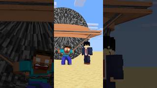 HELP Herobrine To Power Up Pull With Bigger And Bigger Bedrock friendship shorts trending anime [upl. by Anohs]