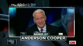 Anderson Cooper on RidicuList for 2nd giggle fit [upl. by Sandell]