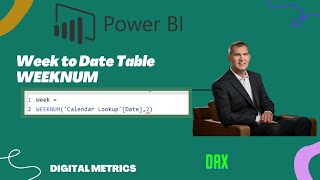 The Dax Week Num Function In Power Bi [upl. by Odessa]