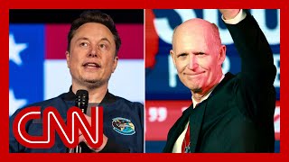 Elon Musk endorses Sen Rick Scott for Senate GOP leader [upl. by Lilli]