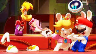 Mario  Rabbids Rayman DLC  All Cutscenes [upl. by Yajeet]