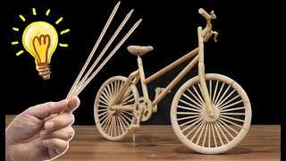 bicycle made with skewer sticks [upl. by Goldia]