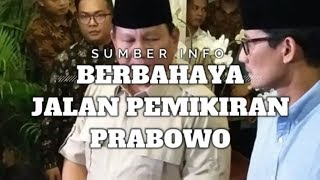 TERKEJUT INILAH JALAN PEMIKIRAN PRABOWO BERBAHAYA BUAT RAKYAT [upl. by Cleo]