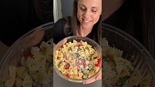 Caprese Pasta Salad recipeshorts pastasalad summerrecipes [upl. by Daiz858]