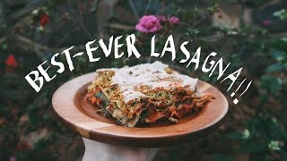 BESTEVER VEGGIE LASAGNA ✨ vegan  GF [upl. by Varin431]