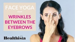 How To Reduce wrinkles between the eyebrows with this 3 minute face yoga sequence [upl. by Mide]