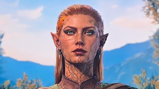 Baldurs Gate 3 Beautiful female character Wood halfelf Druid Ps5 [upl. by Glynnis]