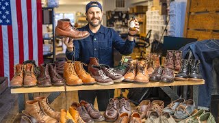 Polishing My Entire Boot Collection and shoes Alden Viberg Grant Stone Oak Street Wolverine [upl. by Asenev]