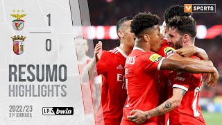 Highlights  Resumo Benfica 10 SC Braga Liga 2223 31 [upl. by Kerk]