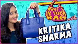 Kritika Sharmas Handbag Secret Revealed  Whats In Your Bag  TellyMasala [upl. by Fabrice]