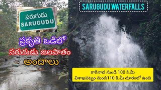 Sarugudu waterfalls సరుగుడు జలపాతం కాకినాడ నుండి 100 కిమీ విశాఖపట్నం నుండి110కిమీ దూరంలో ఉంది [upl. by Pillihp]