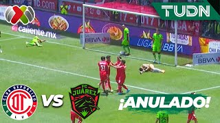 ¡POLÉMICA ISAÍS MARCA pero le anulan el GOL  Toluca 11 Juárez  AP2023J3  Liga Mx  TUDN [upl. by Sibylle]