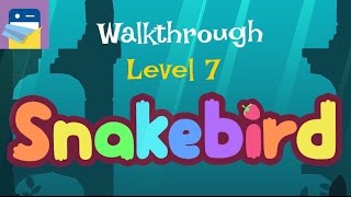 Snakebird Level 7 Walkthrough amp iOS iPhone 6S Gameplay by Noumenon Games [upl. by Euqinemod]