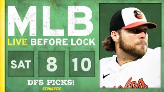 MLB DFS Picks Today 81024 DraftKings FanDuel amp PrizePicks Baseball Lineups  Live Before Lock [upl. by Annola]