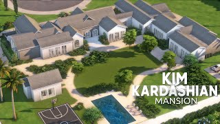 Kim Kardashian Hidden Hills Mansion  Speed Build  Sims 4  NO CC [upl. by Markus]