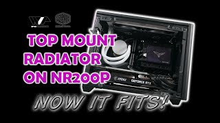 TOP MOUNT RADIATOR MOD ON COOLER MASTER NR200P [upl. by Bernadene578]