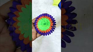 Easy flower makingshorts youtubeshorts viralreels viralshorts tutorial easy papercraftssong [upl. by Zephaniah506]