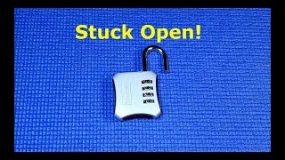 200 Master Lock 653D  Stuck open How to recover your lost combination [upl. by Arivle]