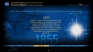 Exoplanet Exploration PlanetQuest Historic Timeline [upl. by Aerdnu]