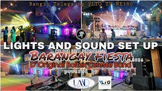 LIGHTS AND SOUND SET UP FOR BARANGAY FIESTA powered by UMD PRO wth Boltex Band  Bangis ng VLTG 380 [upl. by Alvita982]