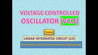 Voltage Controlled Oscillator in Tamil [upl. by Reinald]