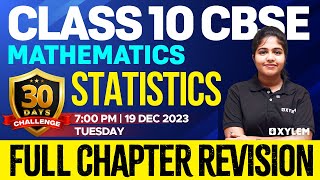 Class 10 CBSE Maths  Statistics  Full Chapter Revision  Xylem 10 CBSE [upl. by Carl]