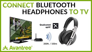 Connect Wireless Headphones to TV  2019 Upgraded Avantree Oasis Plus [upl. by Mcdowell]