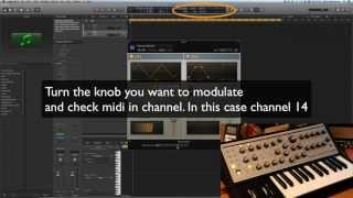 Logic Pro X How to modulate external synth using midi FX [upl. by Nalym]