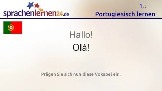 Portugiesisch lernen kostenloses SprachkursVideo [upl. by Suilienroc]