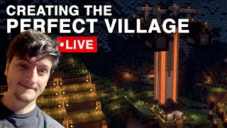 Building Some Serious Farms in the PERFECT VILLAGE  Ep 28  LIVE [upl. by Parhe]