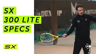 Dunlop SX 300 Lite Specifications with Patrick Mouratoglou [upl. by Keane]