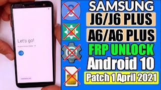 Samsung J6J6 Bypass Google Account LockFrp Unlock 2021 ANDROID 10 New Method 1000 Tested [upl. by Kozloski105]