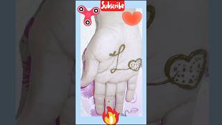 L Name Art mehndi art henna sunithasmehandiart shortsviral shortsfeed [upl. by Nekial]