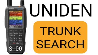 UNIDEN SDS100 HOW DO YOU SEARCH TRUNKED SYSTEMS [upl. by Mellette]