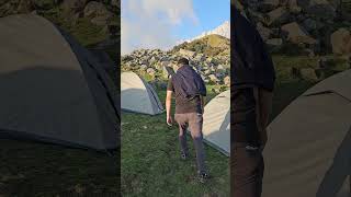 Going to triund top from base camp mountains youtube travel [upl. by Allekram]