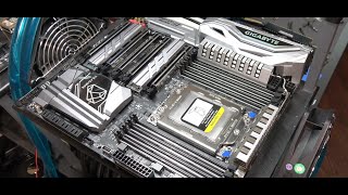 AMD Threadripper Foxconn Socket CPU Installation [upl. by Dnalon]