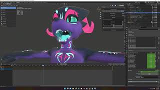 Blender  VSeeFace ARKit Blendshape Faceit Timelapse for RitualNeos Snaggletooth Kobold [upl. by Ntsyrk83]