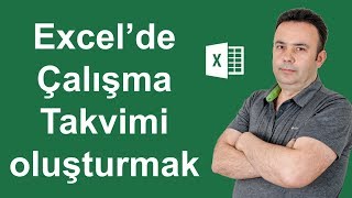 Excel Çalışma takvimini oluşturmak 449video  Ömer BAĞCI [upl. by Jeanna]