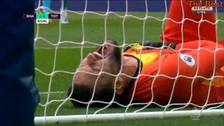 Hugo Lloris Broken Arm injury vs Brighton amp Hove Albion 5102019 [upl. by Fiora]