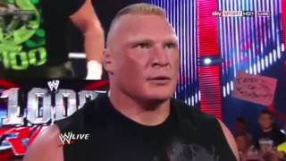 Brock Lesnar Returns And Attacks Triple h [upl. by Norene]