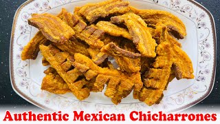 Authentic Mexican Chicharrones Recipe  Crispy Fried Pork Belly  Homemade Cracklings [upl. by Odicalp571]