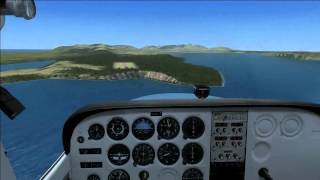 Microsoft Flight Simulator X  Cessna 172 landing at Boswell Bay [upl. by Zarah367]