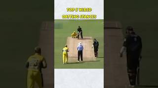 Top 5 Wired Batting Stances In Cricket History [upl. by Nare779]