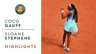 Coco Gauff vs Sloane Stephens  Quarterfinals Highlights I RolandGarros 2022 [upl. by Anirtap872]