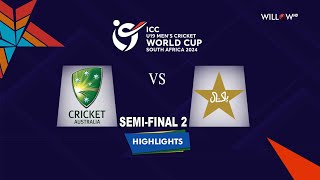 Highlights SemiFinal 2 Australia U19 vs Pakistan U19  SemiFinal 2  AU19 vs PA19 [upl. by Synn]