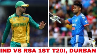 South Africa vs India 1st T20I  IND vs RSA  India tour of South Africa 2024 Kingsmead Durban [upl. by Eiuqnimod]