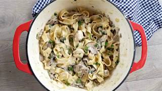 Chicken and Mushroom Pappardelle [upl. by Imak]