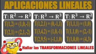 Hallar las TRANSFORMACIONES LINEALES [upl. by Siuqcram]